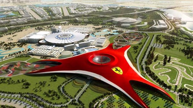 Ferrari World Abu Dhabi will feature a record-breaking roller coaster ride meant to emulate the feeling of being in a Ferrari F1 car.