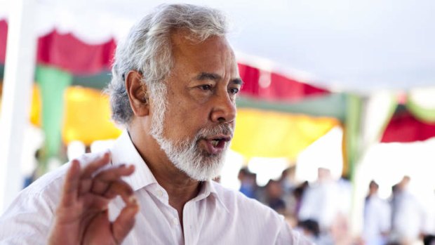 Ready to go: East Timor's Prime Minister Xanana Gusmao.