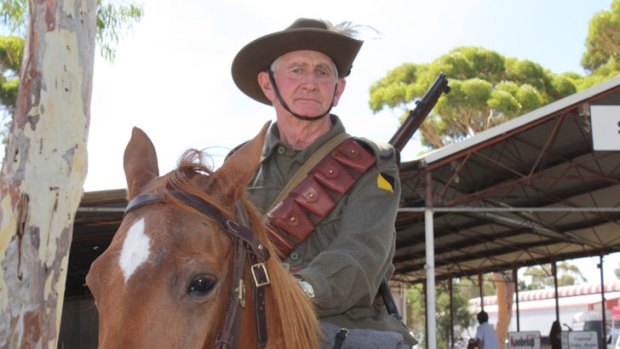 Goeff Bach remembers uncle who was a horseman with the 10th Australian Light Horse troop.