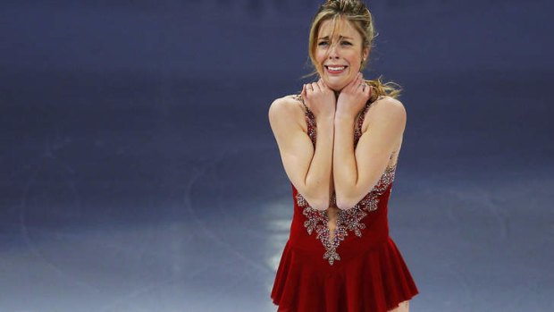 Fourth place finish: Ashley Wagner looked to have missed out on the Winter Olympics.