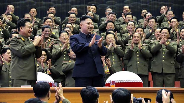 Weighing up his options: Kim Jong-un.