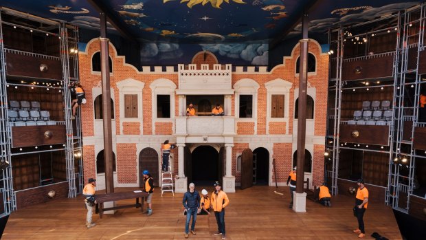 Tradesmen put the finishing touches to Sydney's newest, oldest theatre.