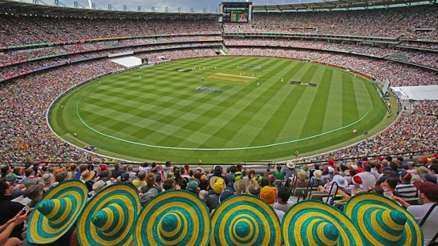 The big crowd was in early at the MCG.