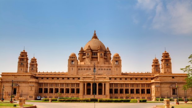 Umaid Bhawan palace hotel in the beautiful city of jodhpur in rajasthan state in india