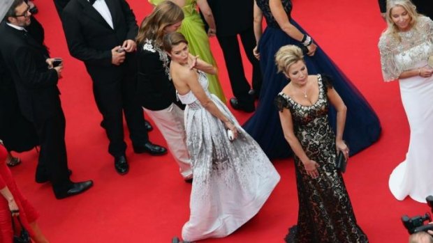 All for show: The red carpet at Cannes is a marketing mecca. 