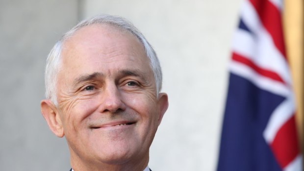 Prime Minister Malcolm Turnbull during a press conference at Parliament House in Canberra in April.