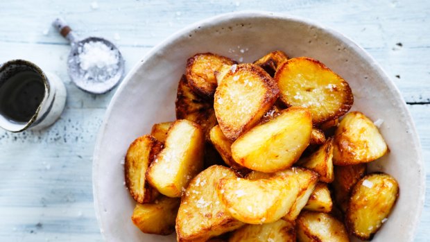 Salt and vinegar crispy potatoes.