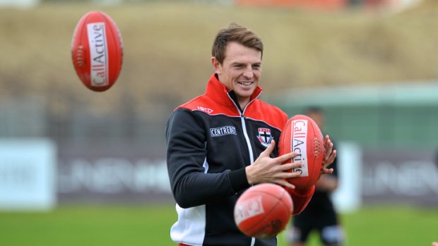 Saint no more: Brendon Goddard has left St Kilda for Essendon in pursuit of greater financial security and the prospect of playing in a premiership.