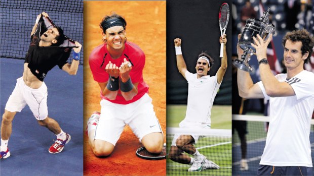 Novak Djokovic, Rafael Nadal, Roger Federer and Andy Murray.