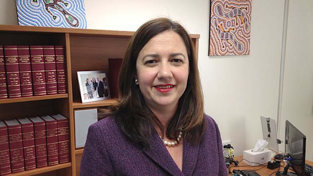 'My job's twice as hard': opposition leader Annastacia Palaszczuk.