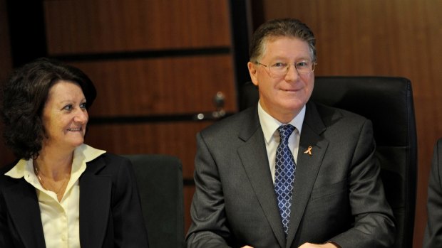 Louise Asher and Denis Napthine.