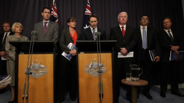 Bombshell: The infamous press call in Canberra.