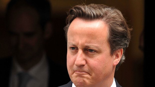 Speaking out ... British PM David Cameron.