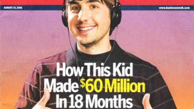 Digg founder Kevin Rose in 2006 on the cover of BusinessWeek.
