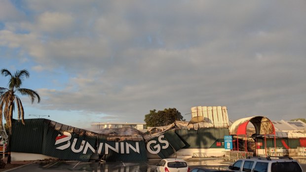 The Inglewood Bunnings store completely gutted by the blaze.