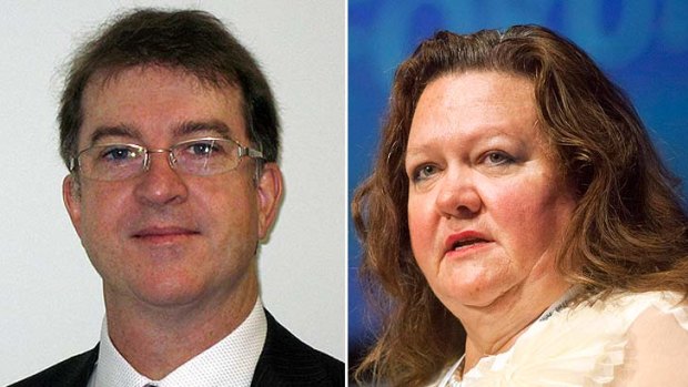 New South Wales academic Jeffrey Knapp (left) has joined the action to force Gina Rinehart's Hancock Prospecting to reveal its annual financial reports.