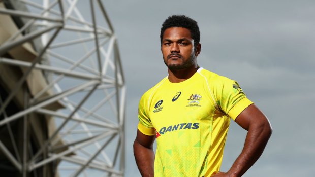 Henry Speight poses during an ARU media opportunity at Allianz Stadium on Thursday in Sydney. 