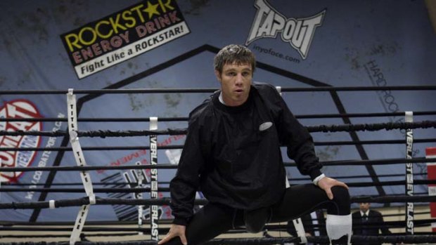 Back home ... Michael Katsidis is ready for Saturday's fight. ''Boxing is like life, it's hard work and the ring is the toughest place in the world.''
