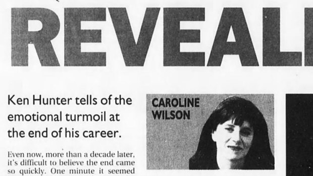 How Caroline Wilson's story on Ken Hunter came up in print