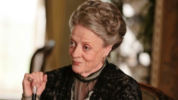 Maggie Smith is a charm as the sardonic Dowager Countess in <i>Downton Abbey</i>.
