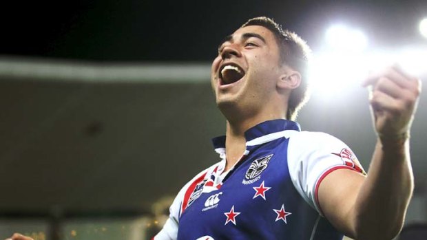 Lucky stars ... young Warrior Shaun Johnson carries four decades of history into a single game.