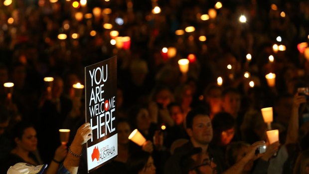 Moving display of solidarity: Light The Dark Sydney brought nearly 10,000 people together to call for change on Australia's refugee policy.