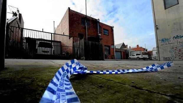 The scene near Hope St, Brunswick, where Jill Meagher's handbag was found.