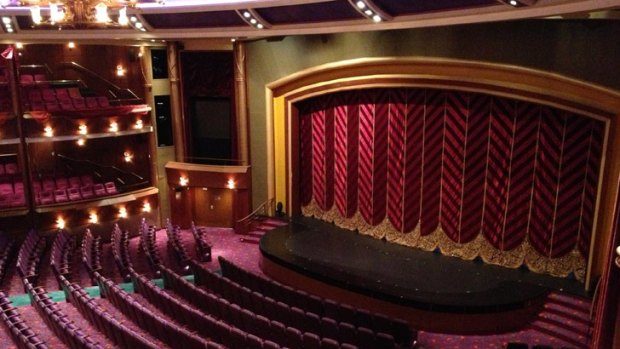 The theatre on board Voyager of the Seas.