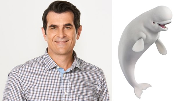 Ty Burrell plays Bailey the Beluga whale in 