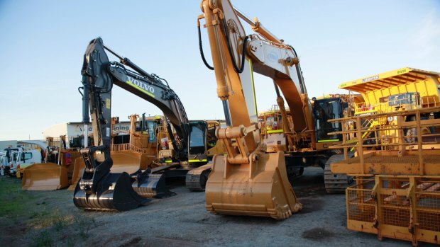 Mining equipment is being parked up due to minimal demand and significant over-supply.