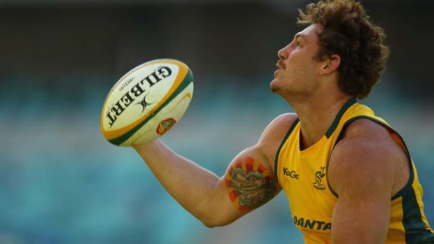 Take two ... Scott Higginbotham, training with the Wallabies in Durban, gets a second chance.