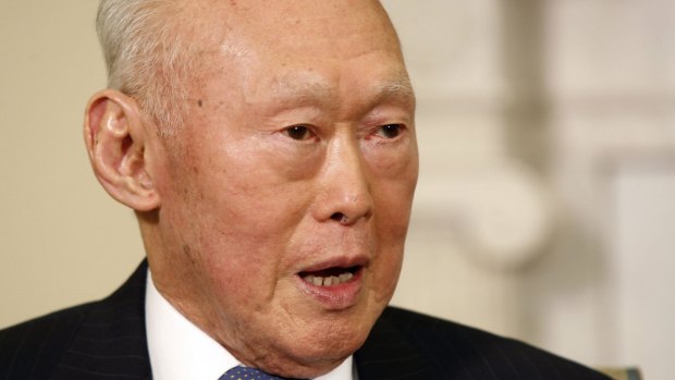 Singapore's Minister Mentor Lee Kuan Yew in 2009.