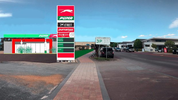 An artist's impression of what the proposed 'convenience store' would look like.