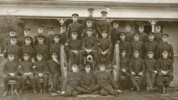 THE FIRST: The men of the first graduating class (1914) of Royal Military College Duntroon.