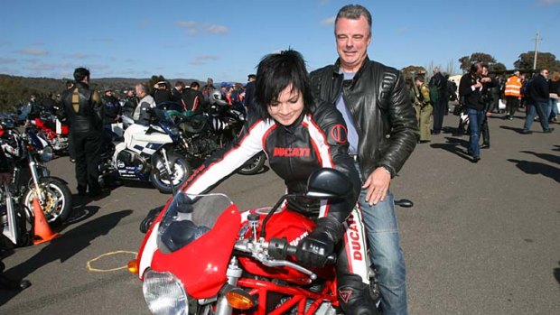 Former federal Opposition leader Brendon Nelson takes a spin with Sarah McLeod.