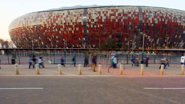 Soccer City in Soweto will host South Africa versus New Zealand in the Tri Nations.