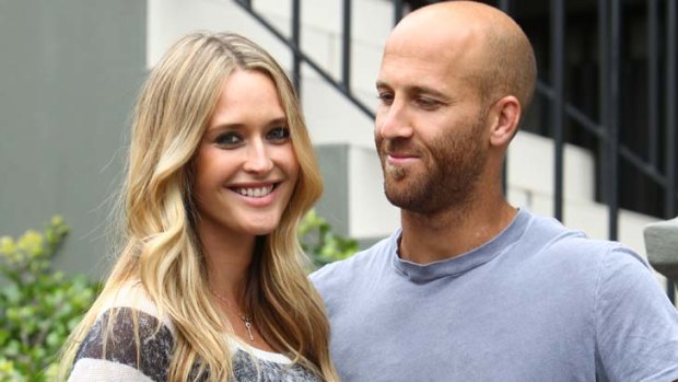 Sydney Swans player, Jarrad McVeigh and wife Clementine.