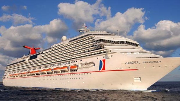 Stricken ... the Carnival Splendor was stranded without power, but it could have been worse.