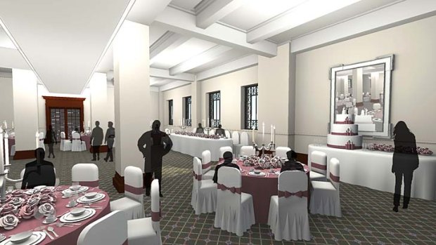 An artist's impression of how the Kedron Room will appear after City Hall's $215 million refurbishment.