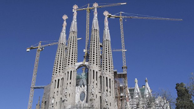 The towering Sagrada Familia in Barcelona. Will it ever be finished?