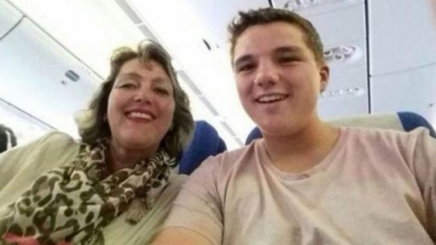 Petra van Langeveld and her 15-year-old son, Gary Slok, aboard MH17, on their way to a holiday in Malaysia.