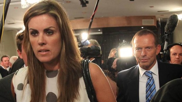 Opposition Leader Tony Abbott and his chief of staff Peta Credlin.
