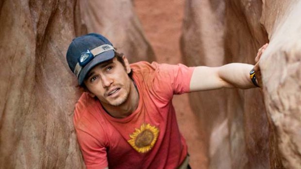 James Franco in a scene from <i>127 Hours</i>.
