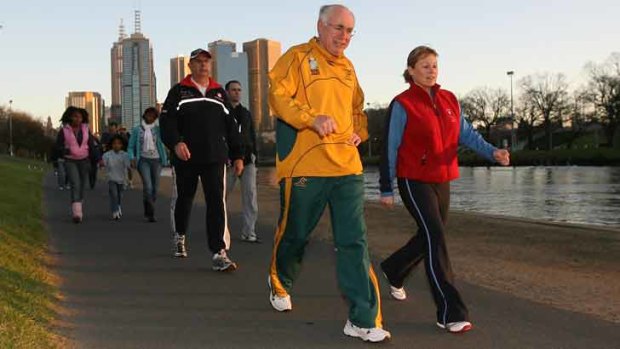 Australia's most famous tracky dacks wearer at least had fitness as an excuse.