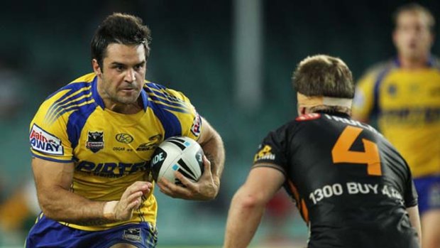Staying put ... Eric Grothe and Justin Horo have signed new deals with Parramatta.
