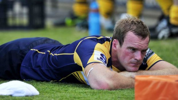 Brumbies back Pat McCabe says he'll take a cautious approach to his return from injury.
