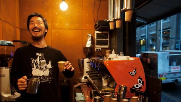 The best ... coffee maker Shoji Sasa, at Single Origin Roasters in Surry Hills, has been named the crema of the crop in the Good Cafe Guide 2012.