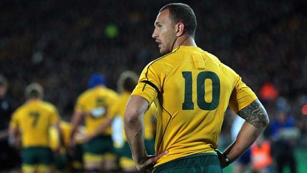 Subjected to base Kiwi taunts ... Quade Cooper.