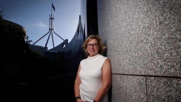 2015 Australian of the Year Rosie Batty at Parliament House in Canberra in March 2015.