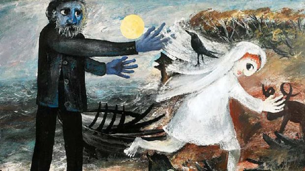 Detail from Bride Running Away, now the highest-selling Arthur Boyd work.